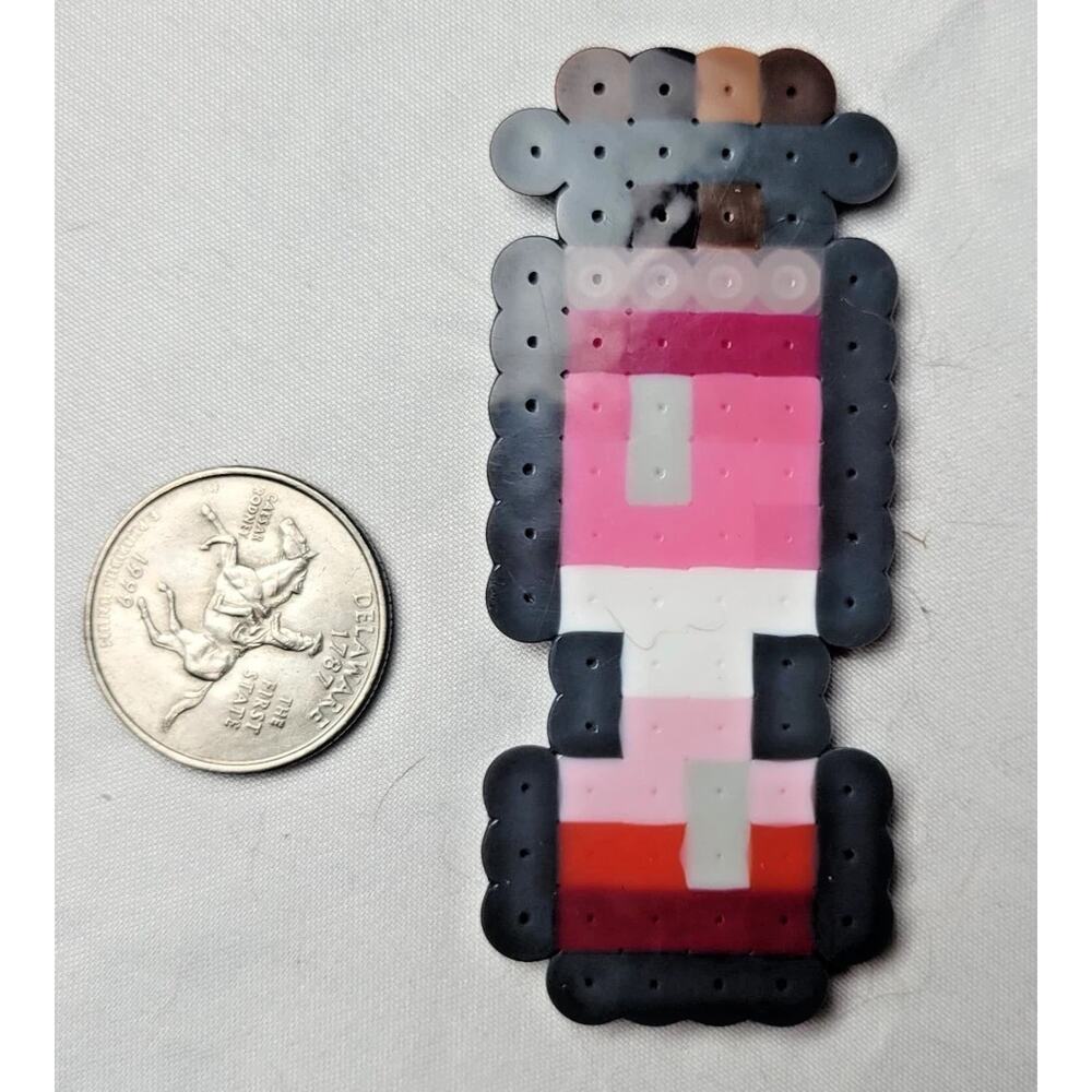 Pink Lesbian LGBT Potion Perler Pixel Art
